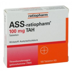 Ass Ratiopharm 100mg Tah...